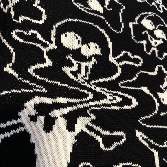 Size 3X IceCream‎ Men’s Sweater Black White Graphic All Over Print - Picture 10 of 13